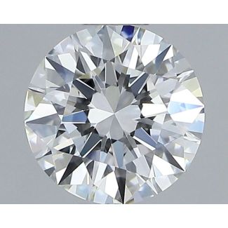 0.59 Carat Round F VVS1 EX GIA Natural Diamond