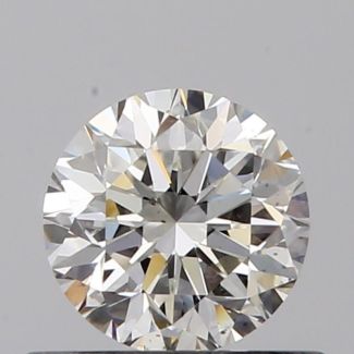 0.50 Carat Round H VS2 G VG EX GIA Natural Diamond