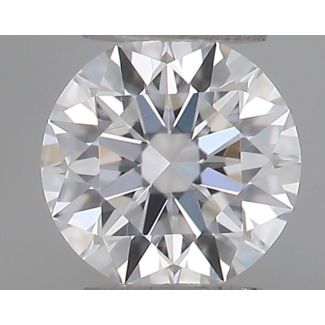 0.18 Carat Round D VVS2 EX GIA Natural Diamond