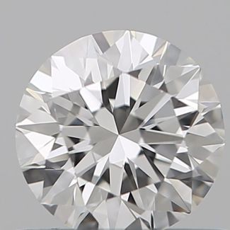 0.56 Carat Round E VVS1 EX GIA Natural Diamond