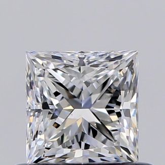 0.50 Carat Princess E SI1 - VG GD GIA Natural Diamond