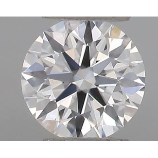 0.18 Carat Round F VVS2 EX GIA Natural Diamond