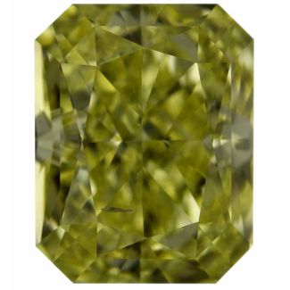 1.0 Carat Radiant Fancy Intense Yellow SI1 - EX VG GIA Natural Diamond