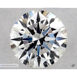 0.53 Carat Round F VS2 EX GIA Natural Diamond