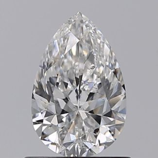 0.71 Carat Pear F SI2 - VG EX GIA Natural Diamond