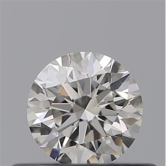 0.33 Carat Round F VVS2 EX IGI Natural Diamond