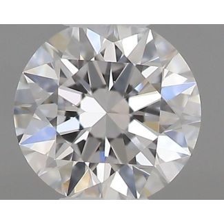 0.18 Carat Round D VVS1 EX GIA Natural Diamond