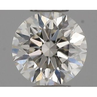 0.32 Carat Round H VVS1 EX IGI Natural Diamond