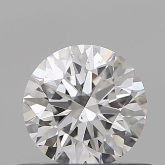 0.5 Carat Round D VS2 EX GIA Natural Diamond