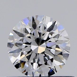 0.45 Carat Round D VS2 VG EX GIA Natural Diamond