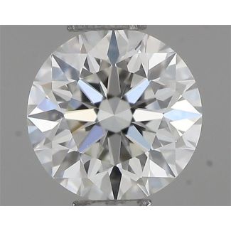 0.40 Carat Round H VVS1 EX GIA Natural Diamond