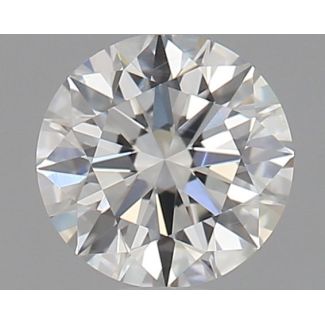 0.51 Carat Round H VS2 EX GD GIA Natural Diamond