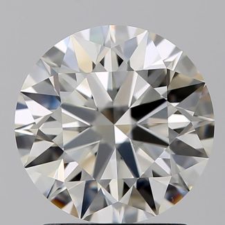 1.72 Carat Round J VVS2 EX GIA Natural Diamond