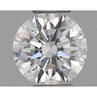 0.21 Carat Round H VVS2 EX GIA Natural Diamond