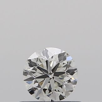 0.40 Carat Round J SI1 VG EX GIA Natural Diamond