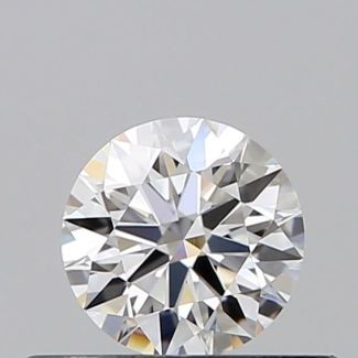 0.36 Carat Round F VVS1 EX VG GIA Natural Diamond