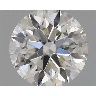 0.50 Carat Round H SI2 EX IGI Natural Diamond