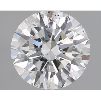 1.72 Carat Round F SI2 EX GIA Natural Diamond