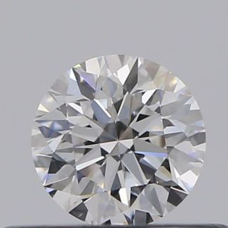 0.30 Carat Round D VVS2 EX VG GIA Natural Diamond