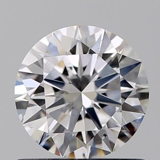 0.73 Carat Round E SI1 EX GIA Natural Diamond