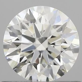 0.70 Carat Round H VVS1 EX GIA Natural Diamond