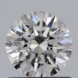 0.71 Carat Round F VVS2 EX GIA Natural Diamond