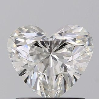 0.91 Carat Heart H SI2 - VG GIA Natural Diamond