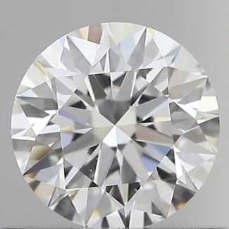 0.60 Carat Round D VVS2 VG EX GIA Natural Diamond