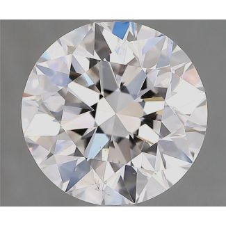 2.50 Carat Round E SI1 EX GIA Natural Diamond