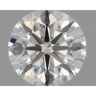 0.60 Carat Round F SI1 EX GIA Natural Diamond