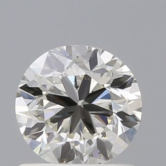 0.90 Carat Round J SI1 G EX GIA Natural Diamond