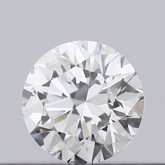 0.18 Carat Round F VVS2 EX GIA Natural Diamond