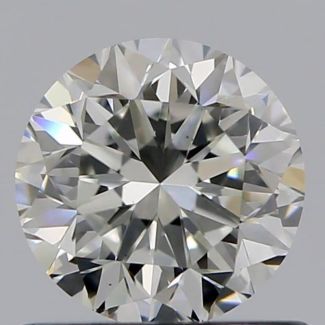 0.71 Carat Round H VS1 GD VG EX GIA Natural Diamond