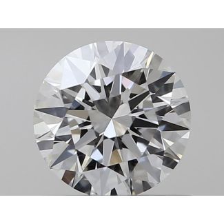 0.53 Carat Round H VVS1 EX GIA Natural Diamond