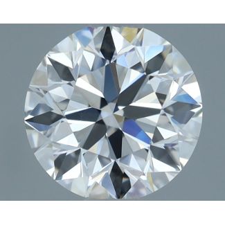 0.9 Carat Round F VVS1 EX GIA Natural Diamond