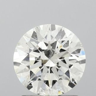 1.5 Carat Round H SI2 EX IGI Natural Diamond