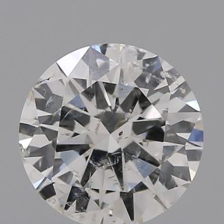 0.70 Carat Round F I1 VG EX GIA Natural Diamond