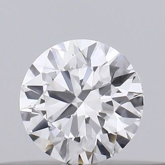 0.19 Carat Round D VVS2 EX GIA Natural Diamond