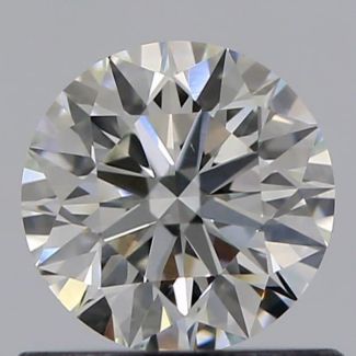 0.61 Carat Round H VS1 EX GIA Natural Diamond