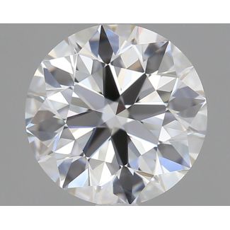 0.91 Carat Round D VVS1 EX GIA Natural Diamond