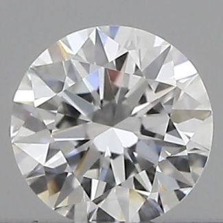 0.2 Carat Round E VVS2 EX GIA Natural Diamond