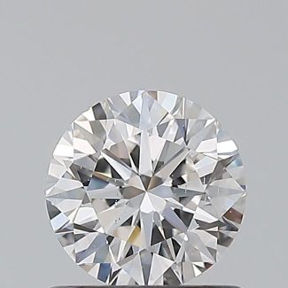 0.7 Carat Round F SI1 EX GIA Natural Diamond