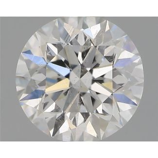 0.70 Carat Round G SI2 VG EX GIA Natural Diamond