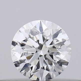 0.18 Carat Round E SI2 EX GIA Natural Diamond