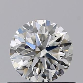 0.50 Carat Round H VVS2 VG EX GIA Natural Diamond