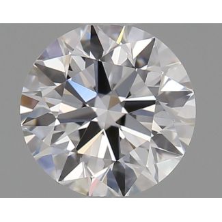 0.5 Carat Round D VVS2 EX GD GIA Natural Diamond