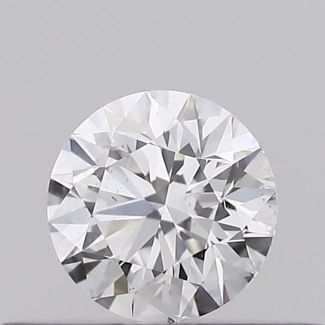 0.26 Carat Round E SI2 EX GIA Natural Diamond