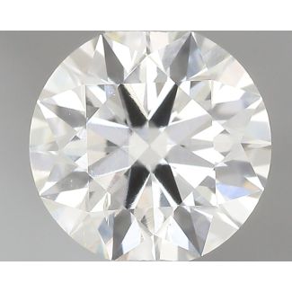 0.54 Carat Round H SI2 EX GIA Natural Diamond