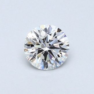 0.39 Carat Round F SI1 EX GIA Natural Diamond