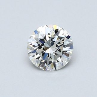 0.5 Carat Round H VVS1 EX GIA Natural Diamond